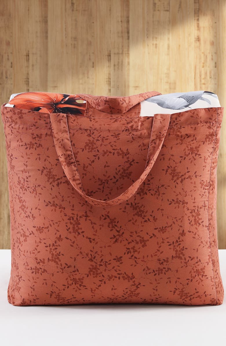 Bebejan Carnelian Floral Reversible Cotton Sateen Comforter Set, Alternate, color, 