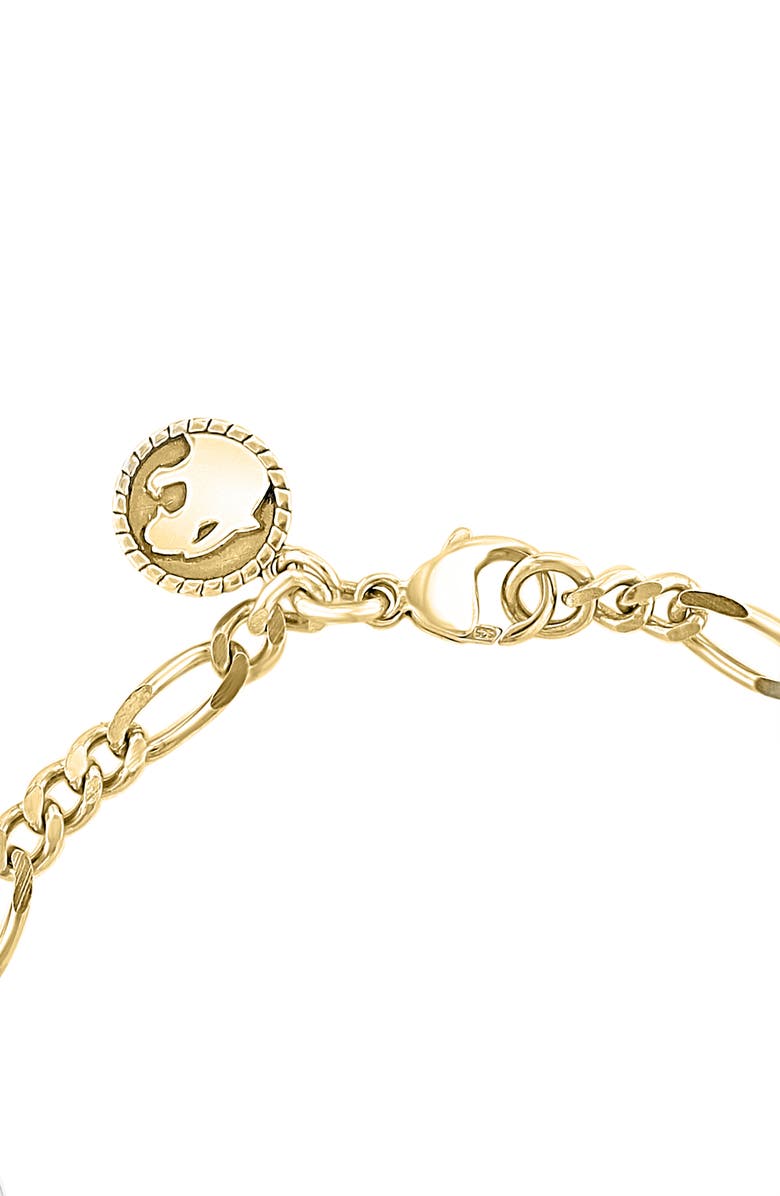 EFFY Figaro Chain Bracelet, Alternate, color, Yellow