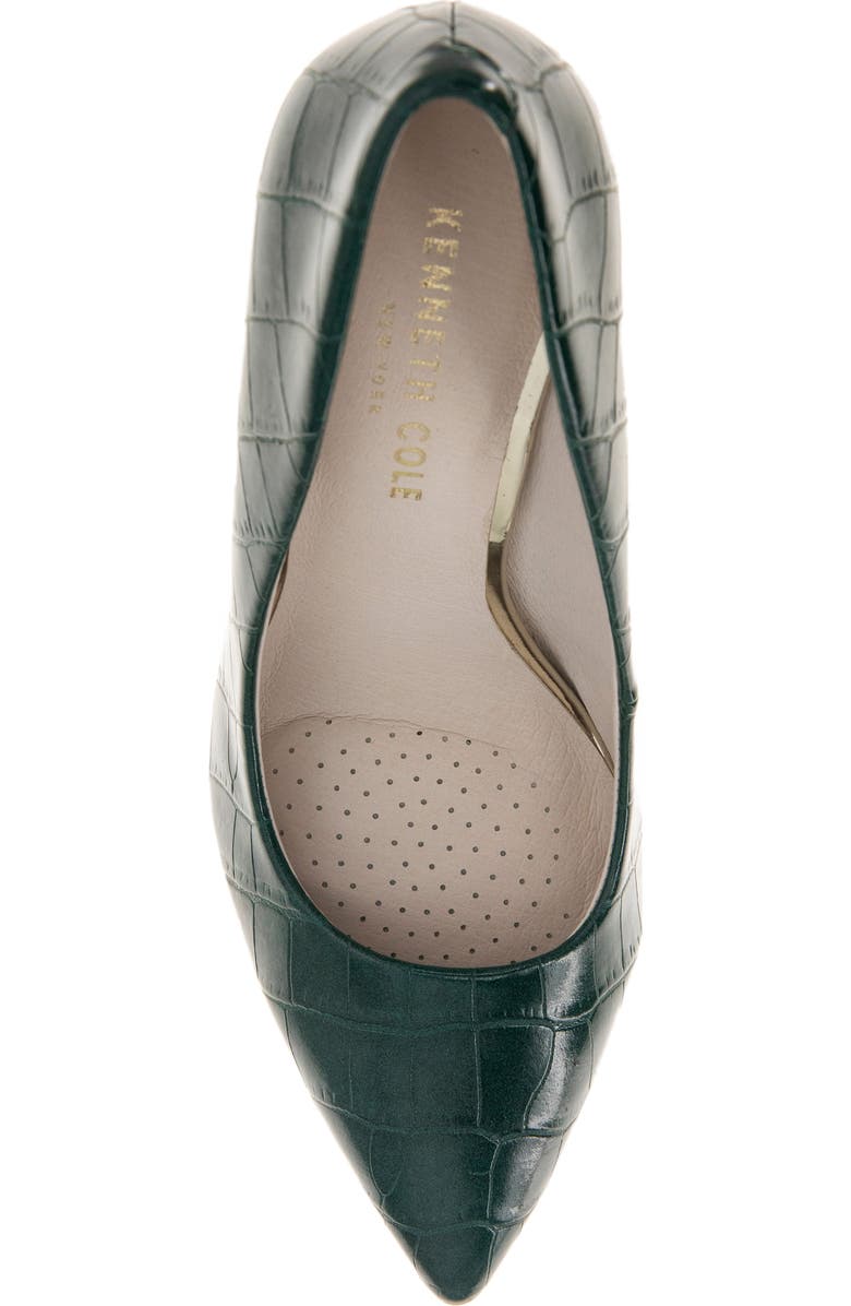 Kenneth Cole Aundrea Pointed Toe Pump, Alternate, color, Emerald Croco