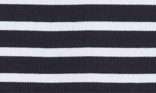 Veronica Beard Pruitt Stripe Stretch Cotton T-shirt In Blue