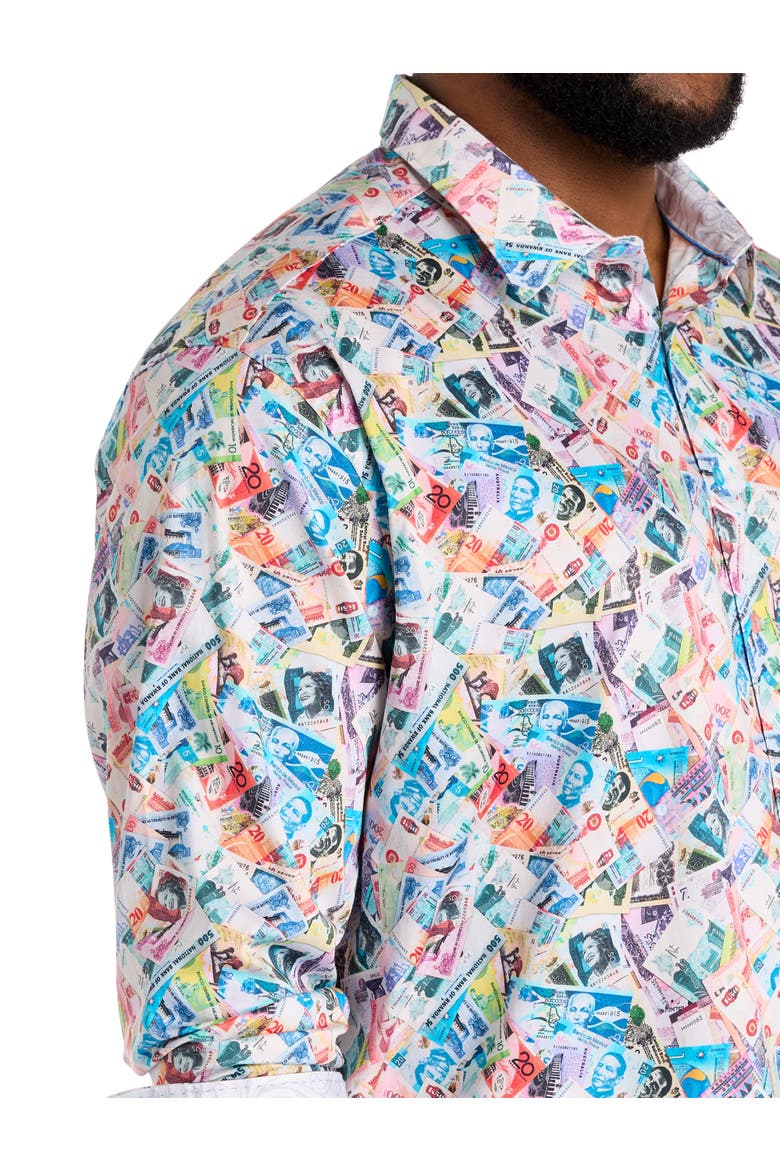 Big & Tall  Vacation Fund Sport Shirt, Alternate, color, MULTI