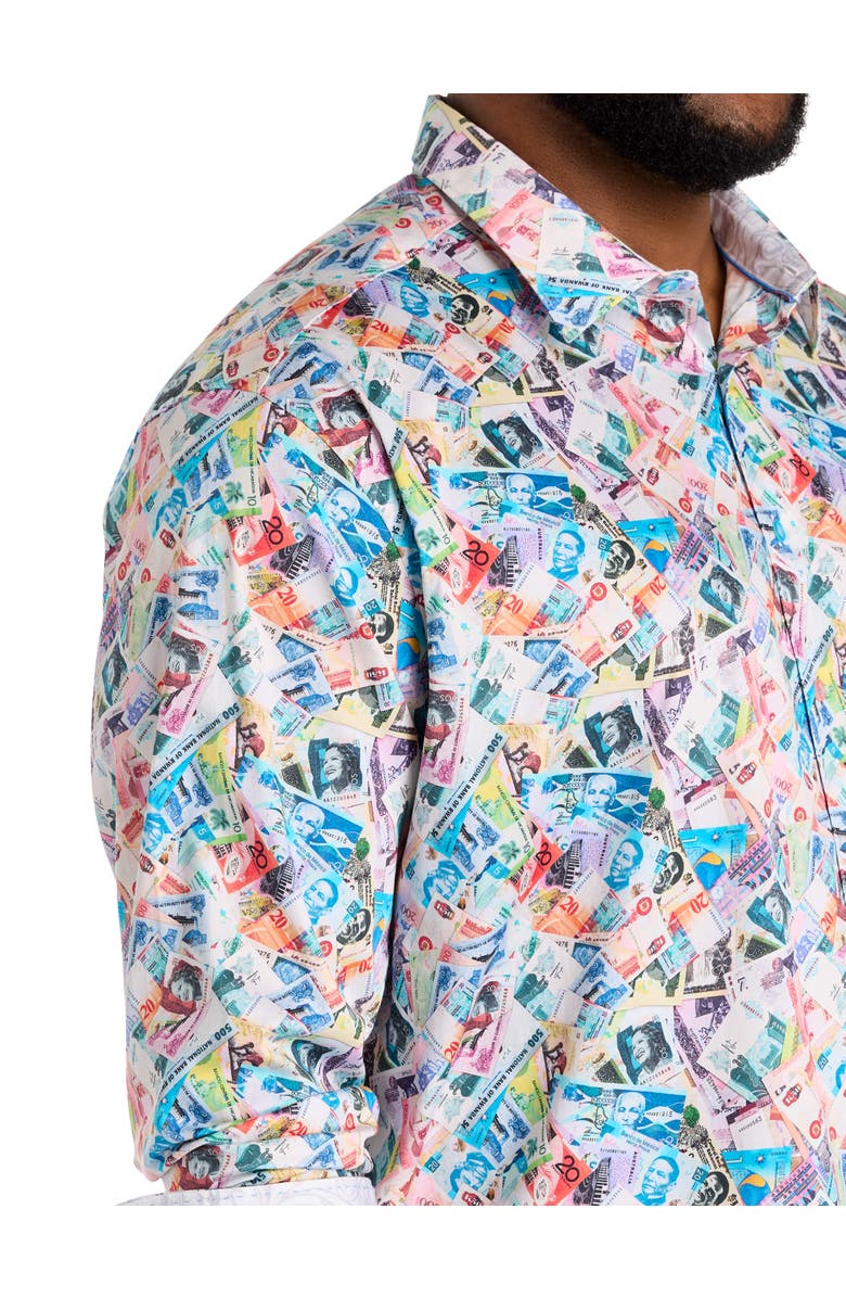 Robert Graham DXL Big & Tall Vacation Fund Sport Shirt, Alternate, color, Multi