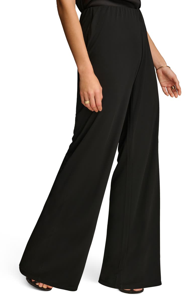 Donna Karan New York Flat Front Wide Leg Pants, Alternate, color, 