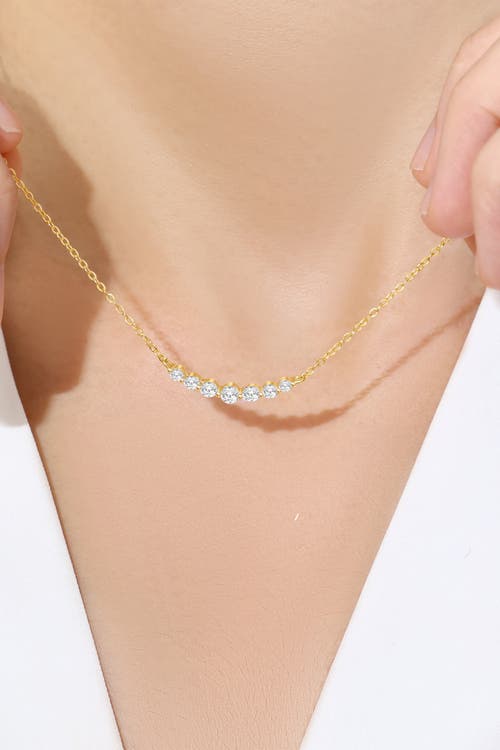 Mint & Lily Classic Arc Diamond Necklace In Gold