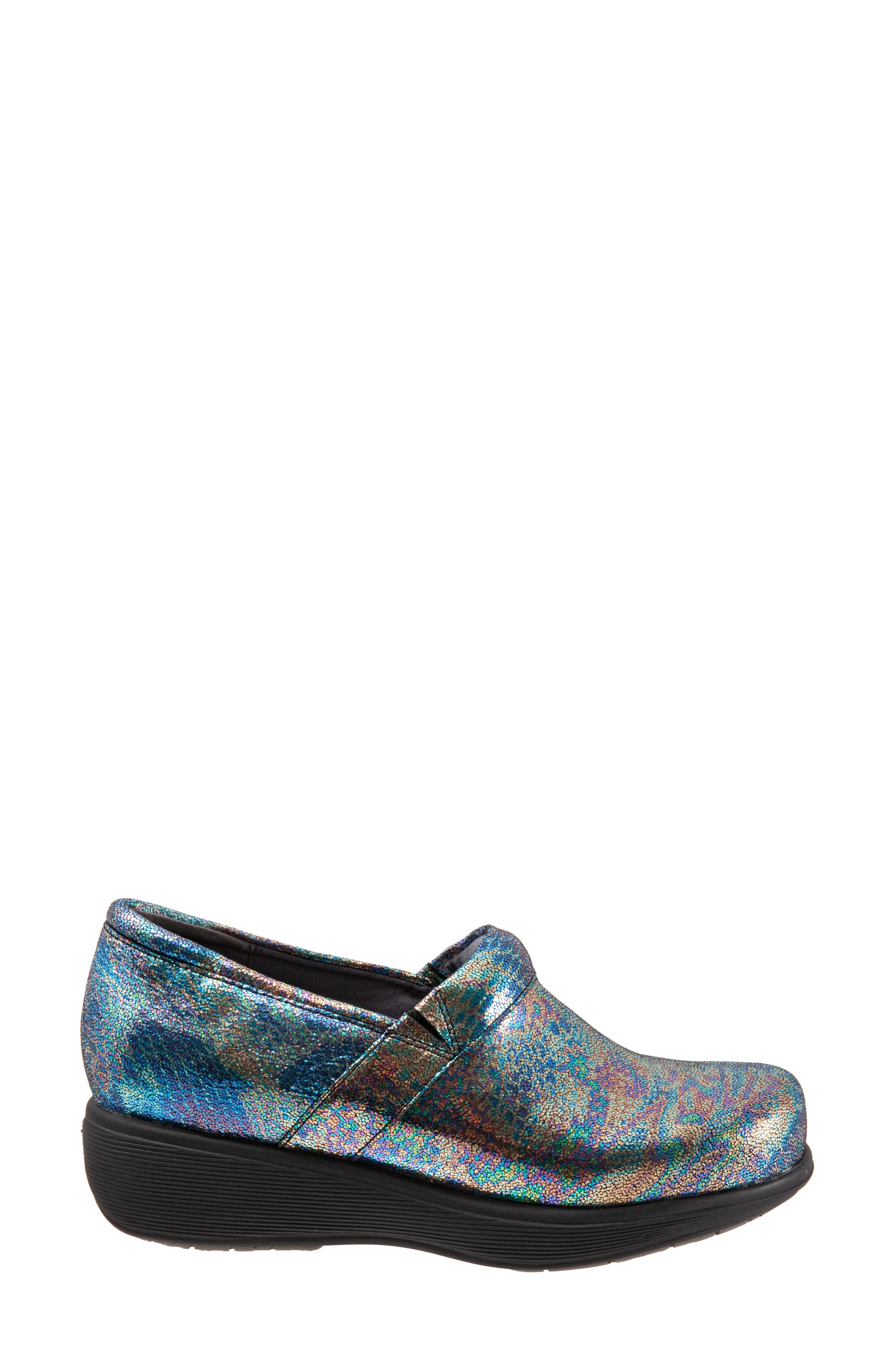 Meredith Sport Clog, Alternate, color, IRIDESCENT FOIL