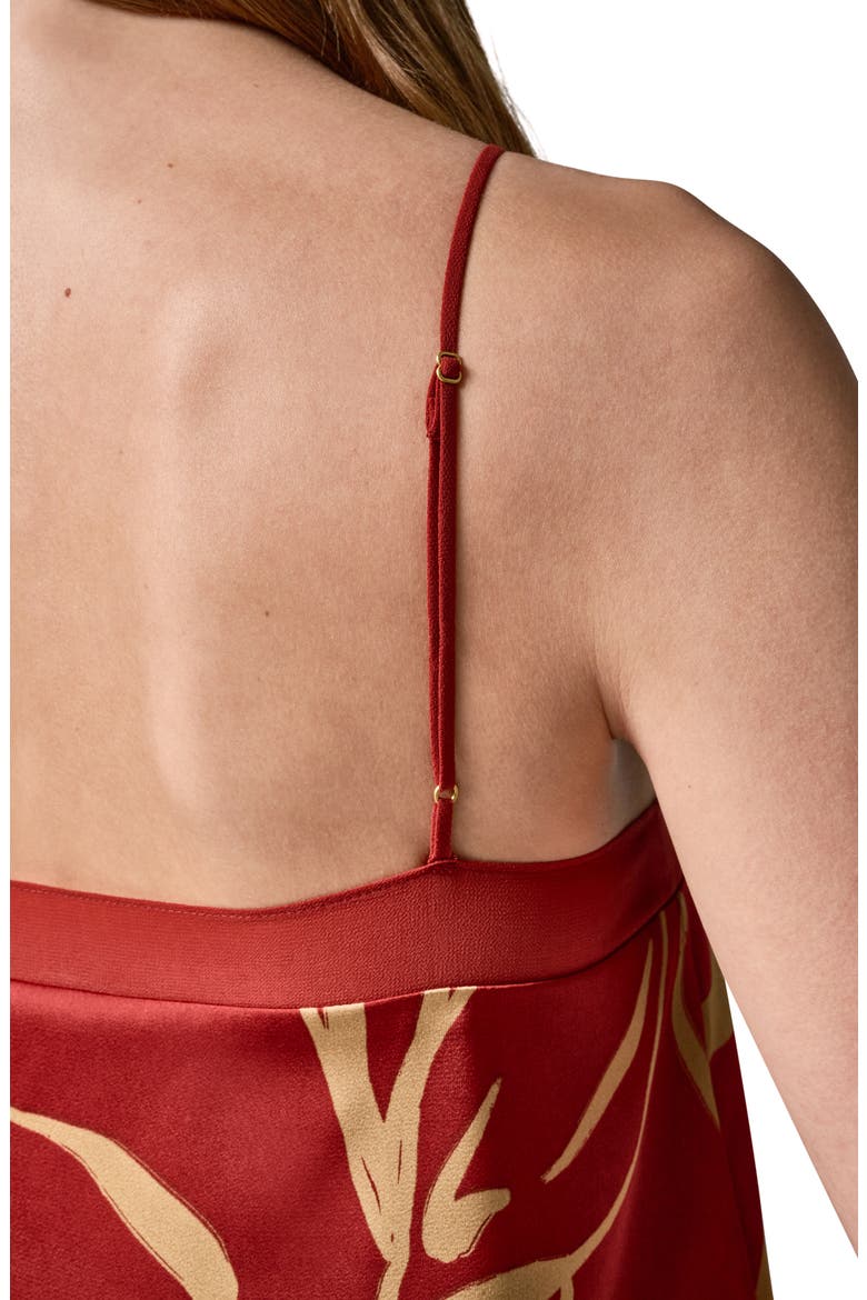 Print Sheer Trim Camisole, Alternate, color, SUNBAKED