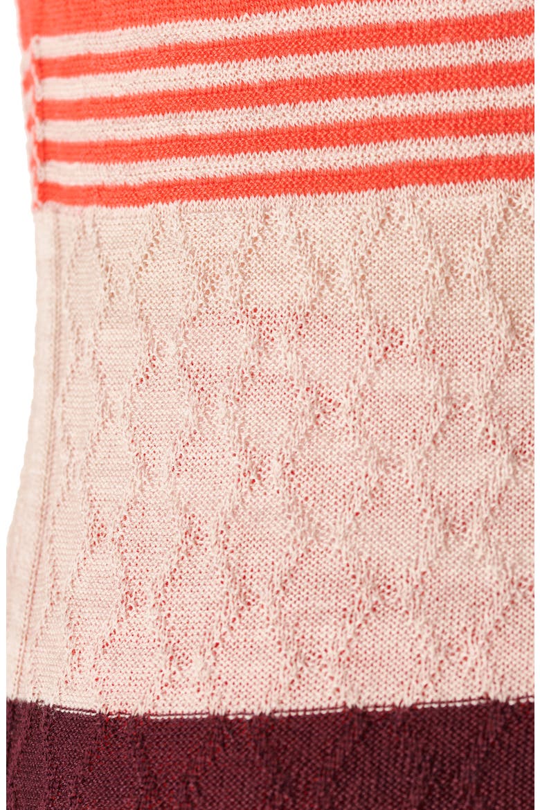 Merino Base Layer Mock Neck Sweater, Alternate, color, PENTAS RED MULTI