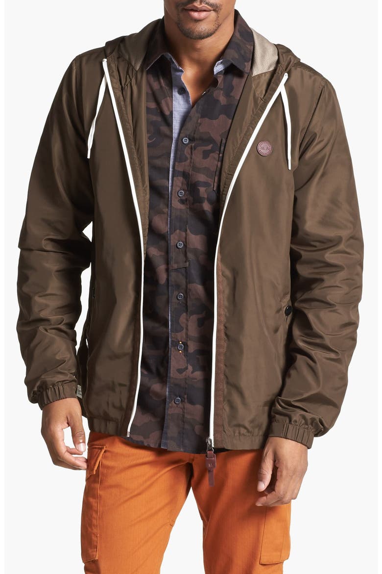'Wind Cheater' Windbreaker, Main, color, OLIVE