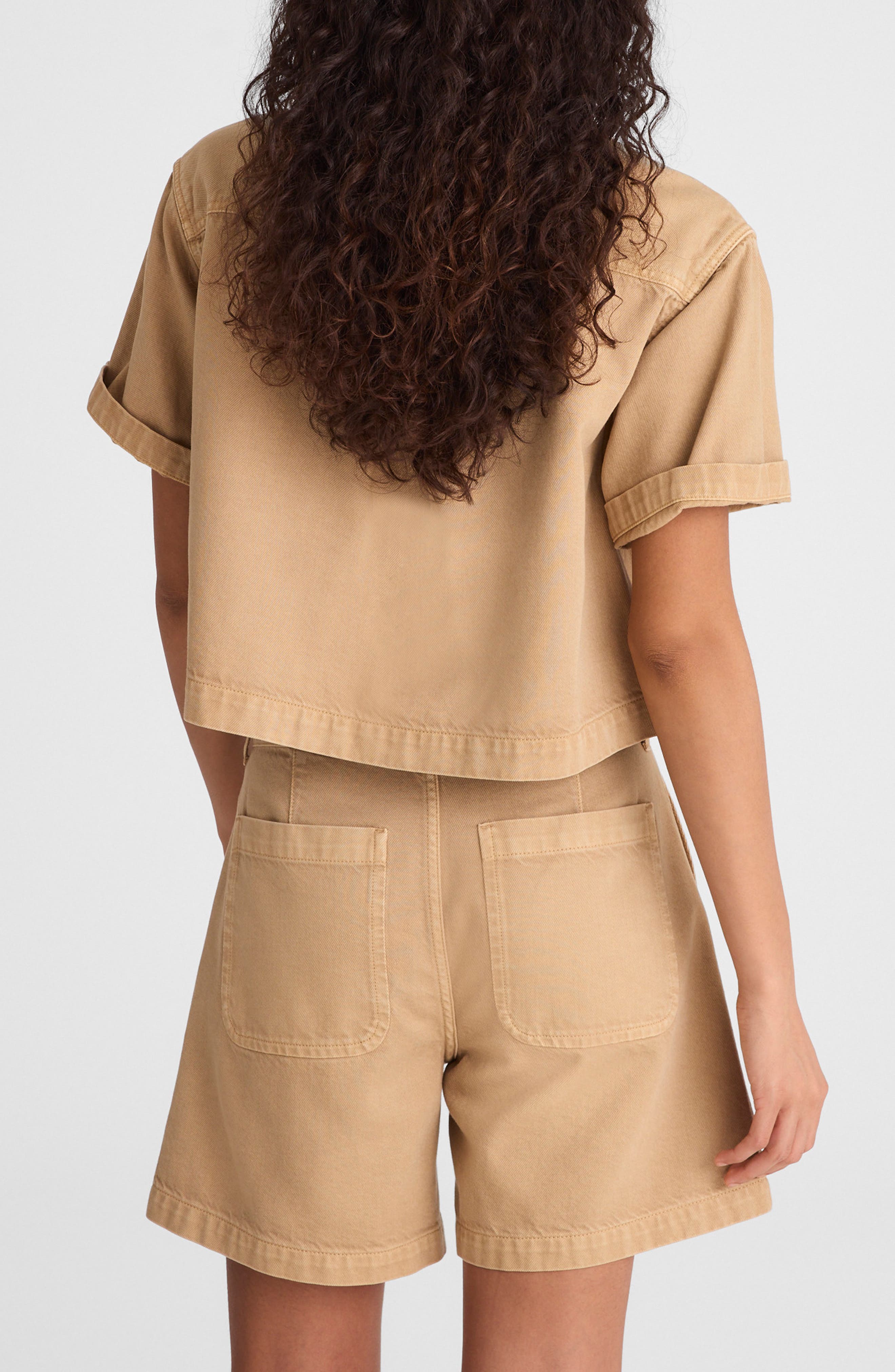 Drawstring Airy Denim Shorts - image 2