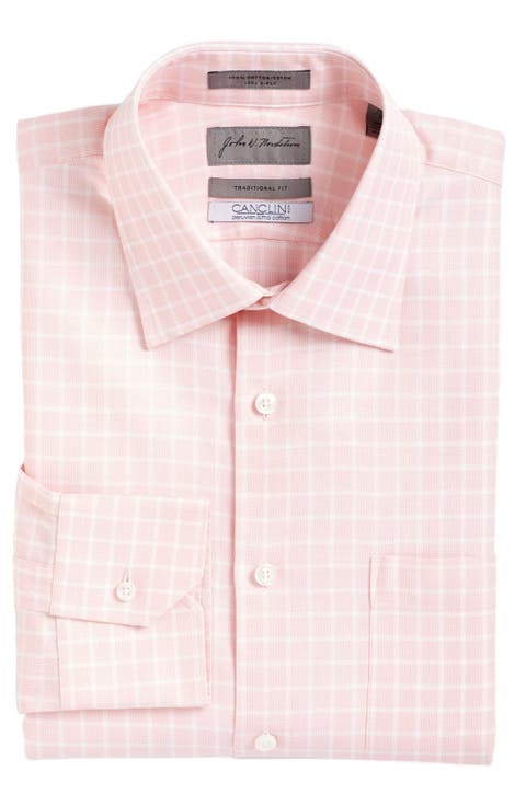 Traditional Fit Check Dress Shirt