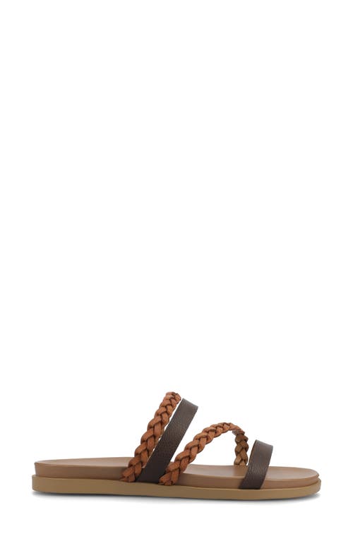 Shop Journee Collection Colette Slide Sandal In Cognac