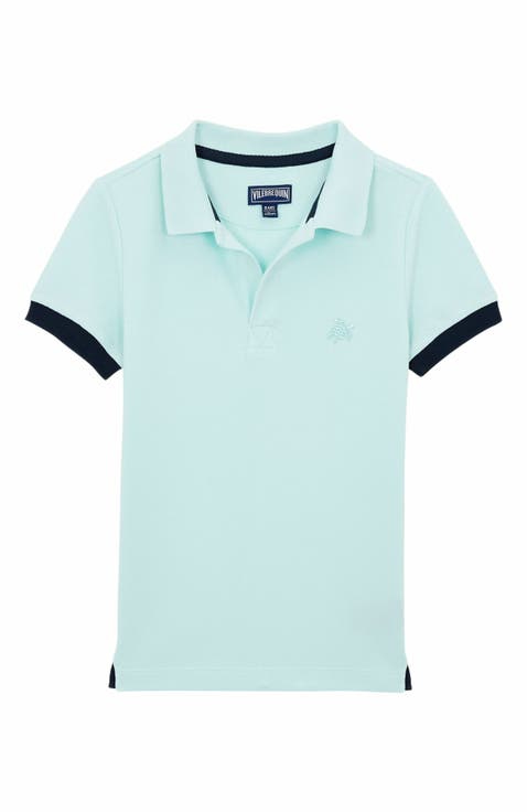 Kids' Solid Cotton Polo