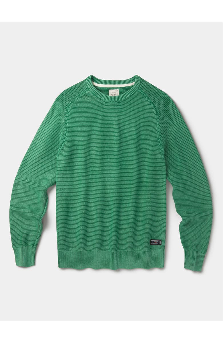 Aubin Saxilby Tuck Stitch Crew Neck Jumper, Alternate, color, Green