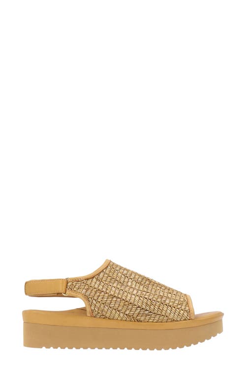 L'amour Des Pieds Ashwin Platform Slingback Sandal In Natural
