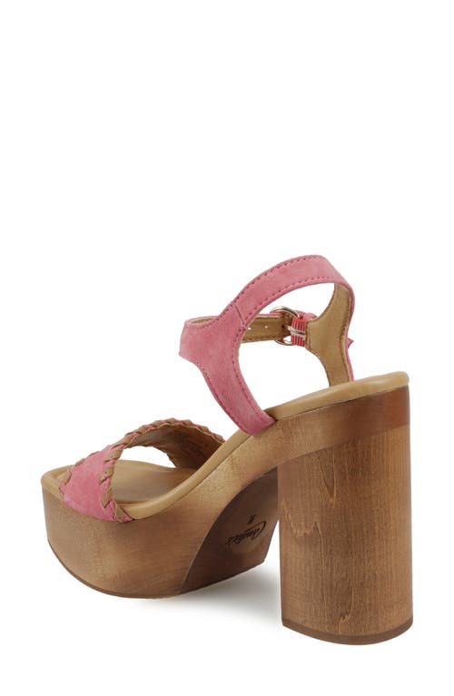 Candies Candie's Michell Platform Slide Sandal In Orange