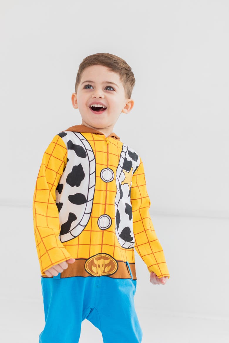 Toy Story Woody Hooded Coverall, Alternate, color, Woody Blue Yellow