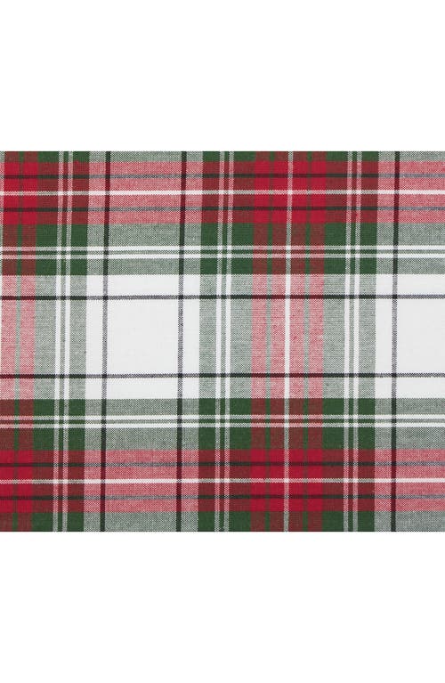 Design Imports Christmas Plaid Cotton Table Runner In Multi
