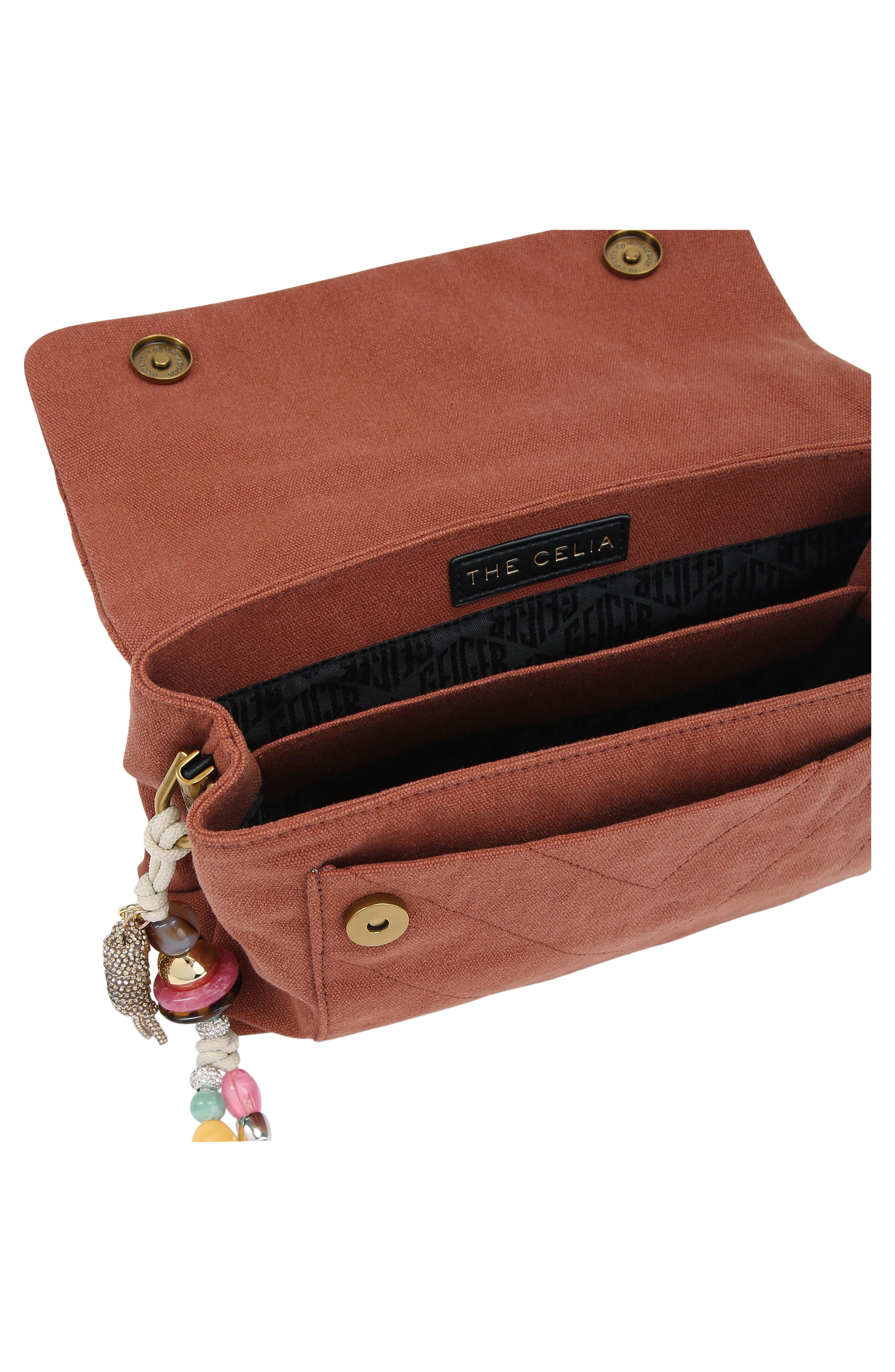 Celia Shoulder Bag, Alternate, color, RUST