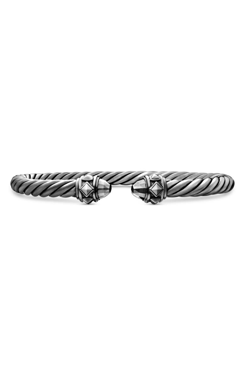 David Yurman Renaissance<sup>®</sup> Classic Cable Bracelet, 5mm, Main, color, Sterling Silv W/ Black Rhodium