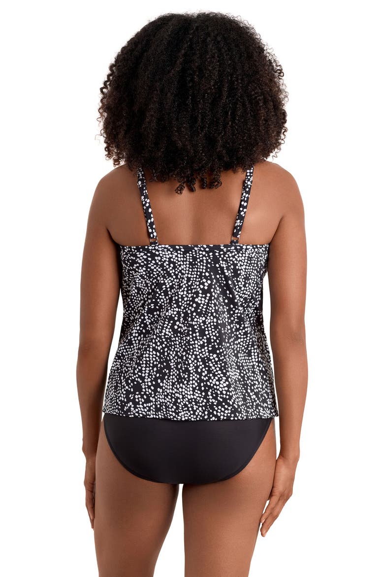 High Neck Tankini Plus Size Swimsuit Top, Alternate, color, Pebble Beach