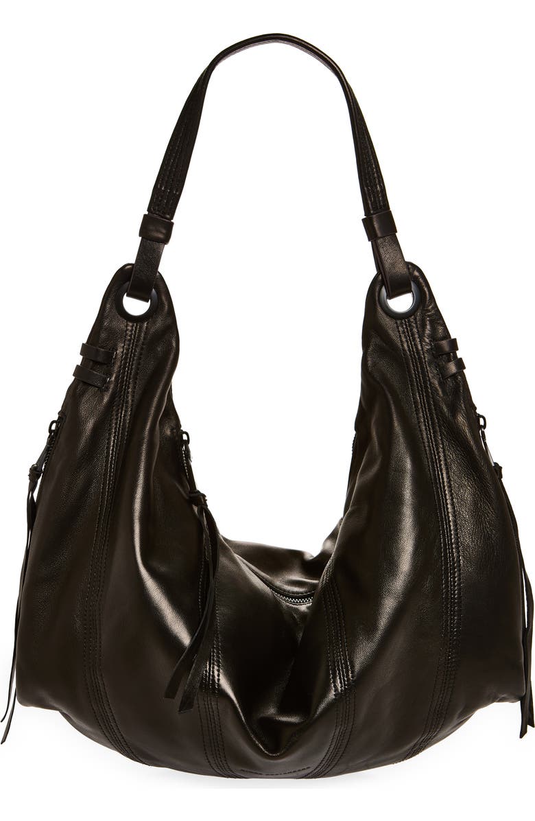 AIMEE Galaxy Hobo Bag, Main, color, Black