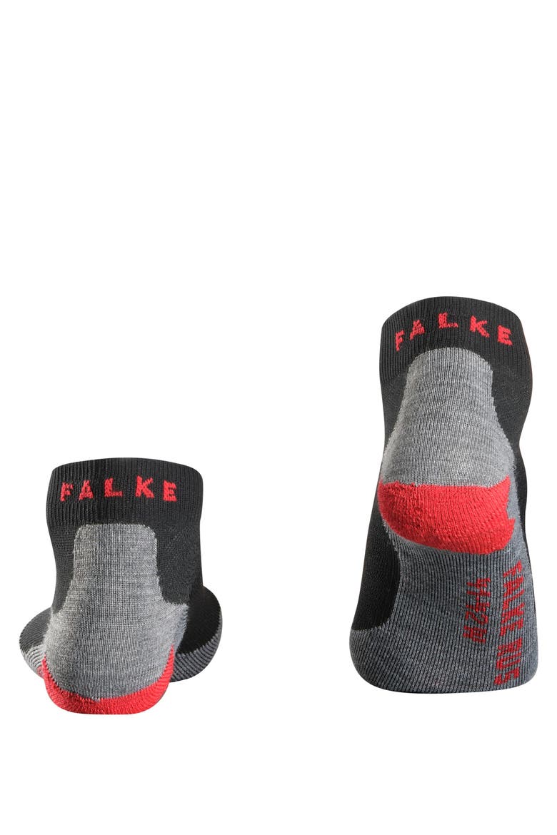 RU5 Race Short Running Socks, Alternate, color, Black-Mix