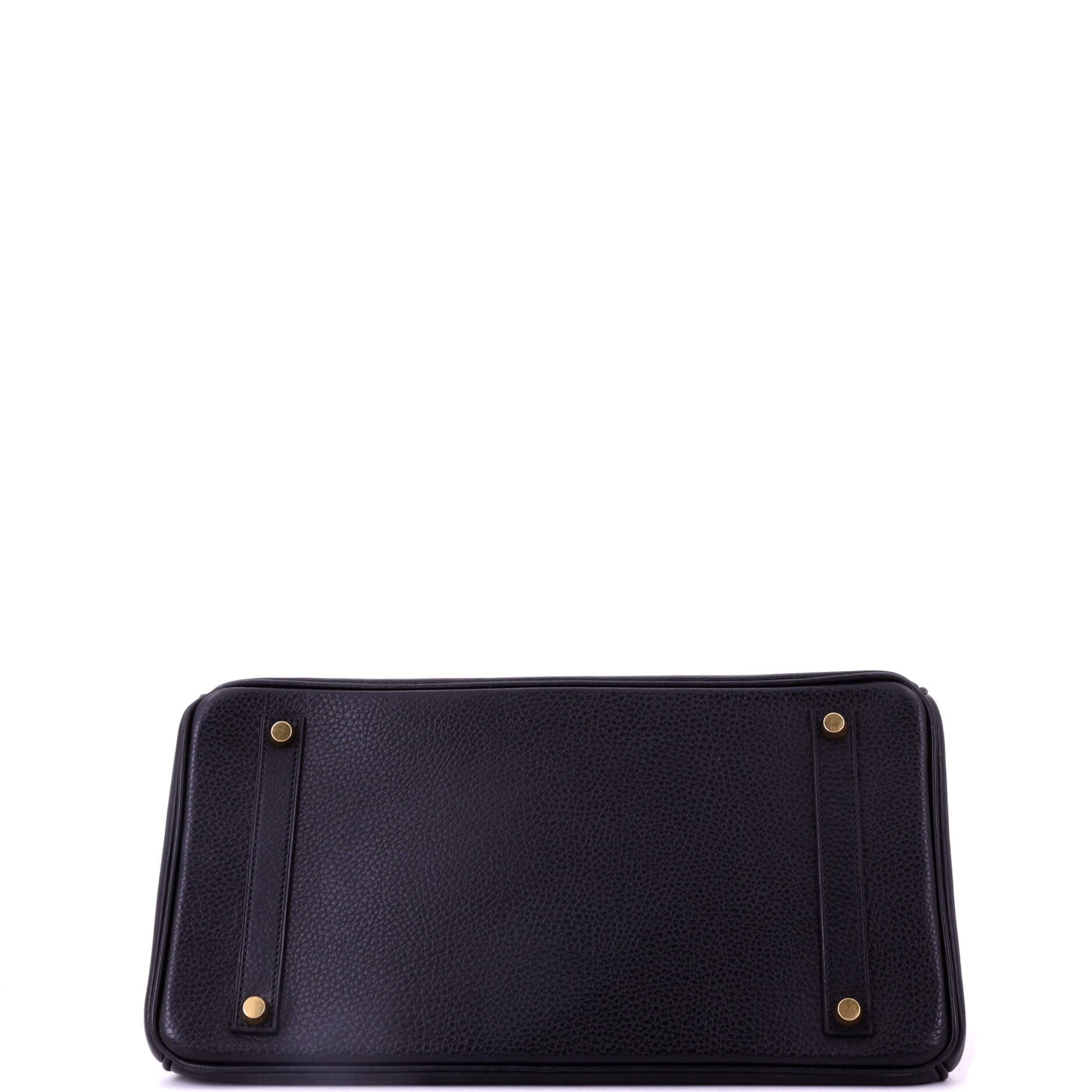 Pre-Owned Hermes Birkin Handbag Black Ardennes with Gold Hardware 35, Alternate, color, Noir