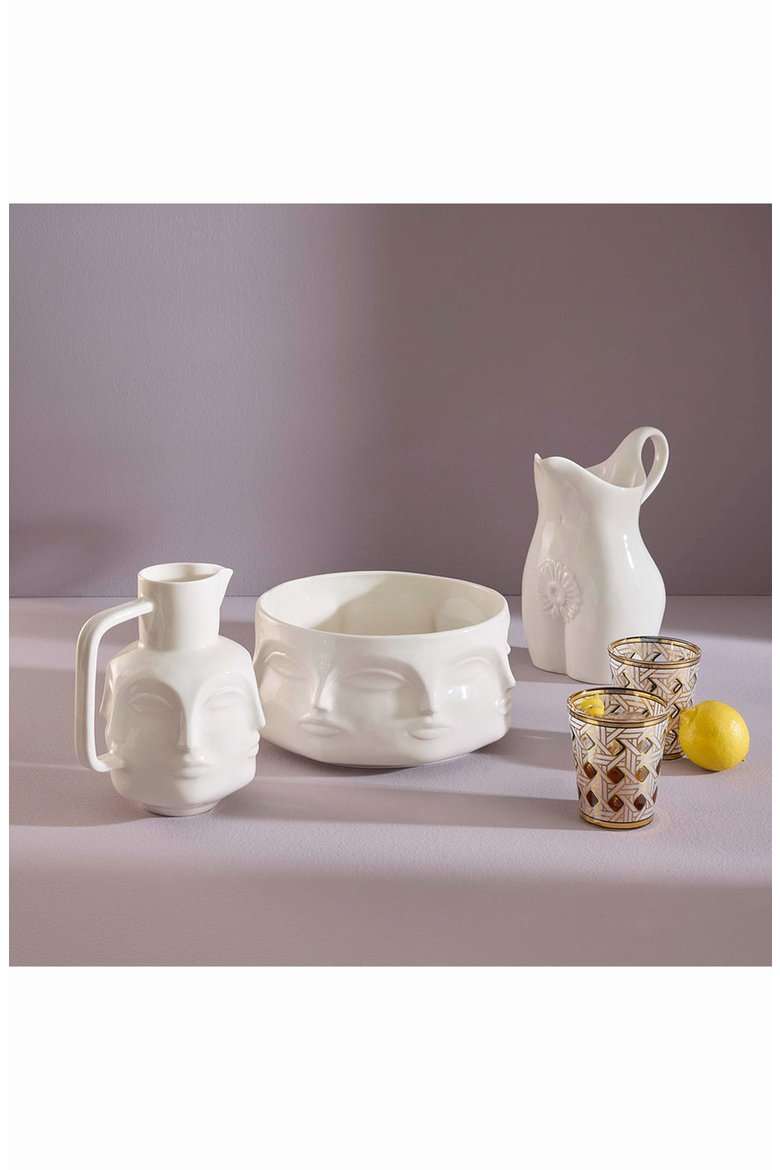 Dora Maar Salad Bowl, Alternate, color, White