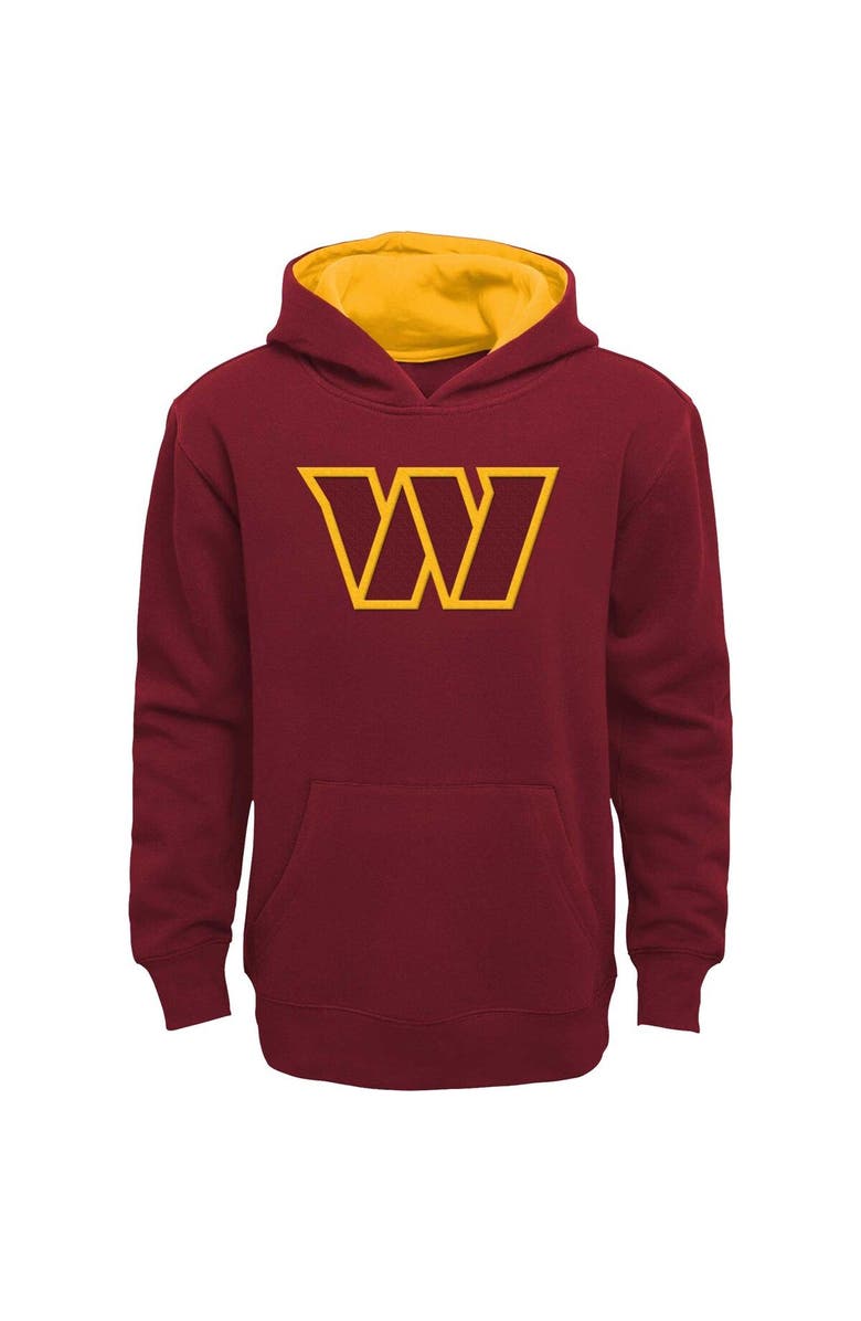 Outerstuff Youth Burgundy Washington Commanders Prime Pullover Hoodie, Main, color, Burgundy