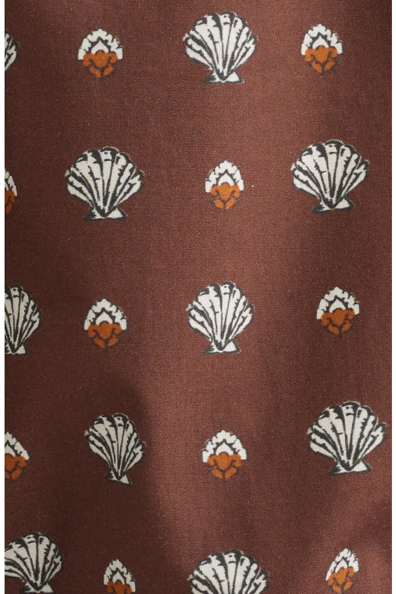Vienna Print Cotton Shorts, Alternate, color, TERRE FOULARD DE LA MER