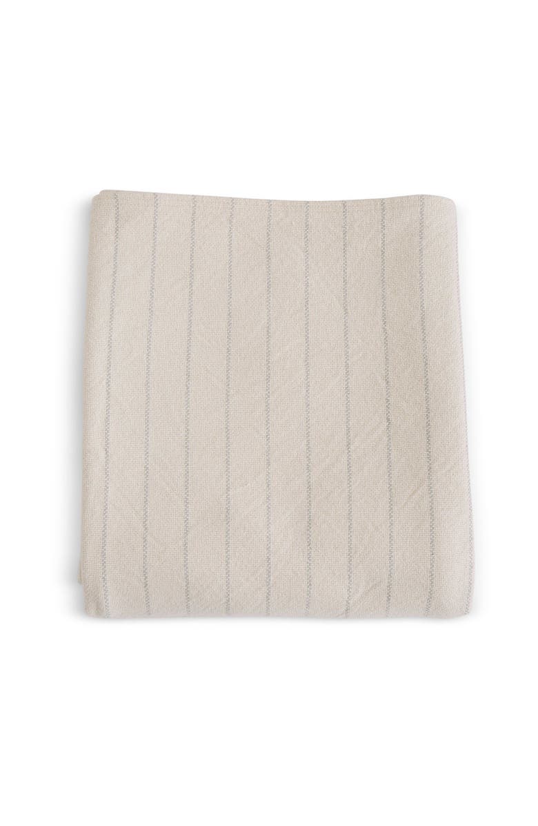 Evangeline Pinstripe Blankets, Main, color, Classic Grey