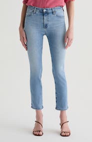 AG Mari Mid Rise Slim Straight Leg Jeans