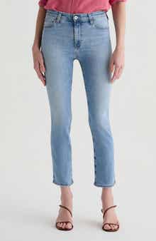 AG Mari Mid Rise Slim Straight Leg Jeans
