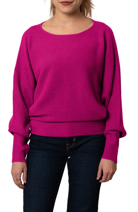Yummy Dolman Waffle Knit Sweater