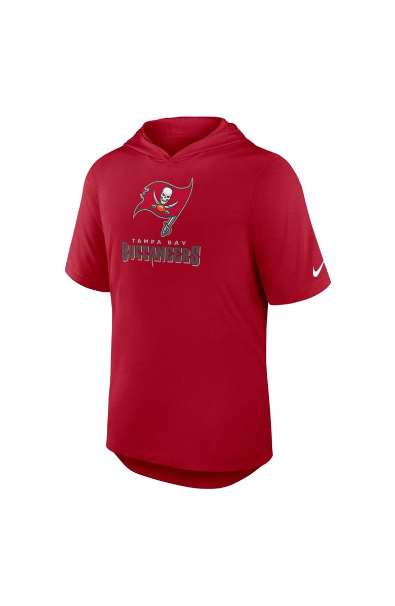 Nike Men's Nike Red Tampa Bay Buccaneers Lockup Tri-Blend Hoodie T-Shirt, Alternate, color, Red