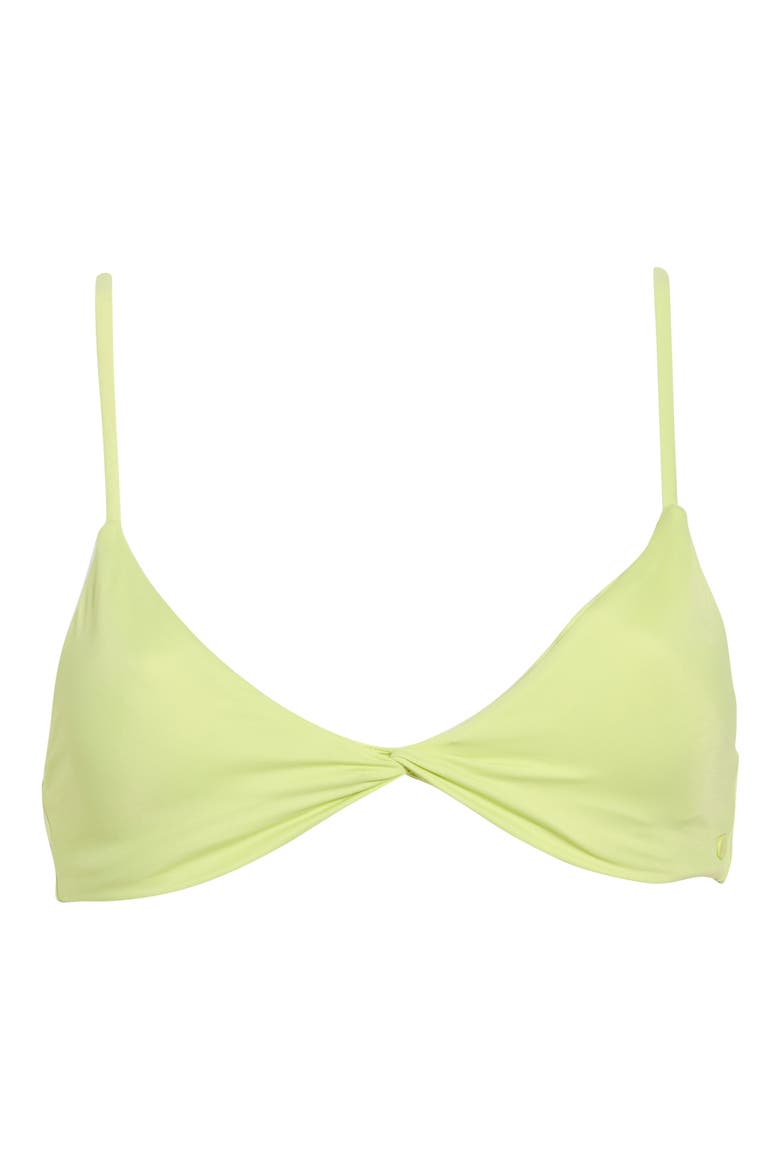 Simply Seamless Twist Front Bikini Top, Alternate, color, ISLAND GREEN