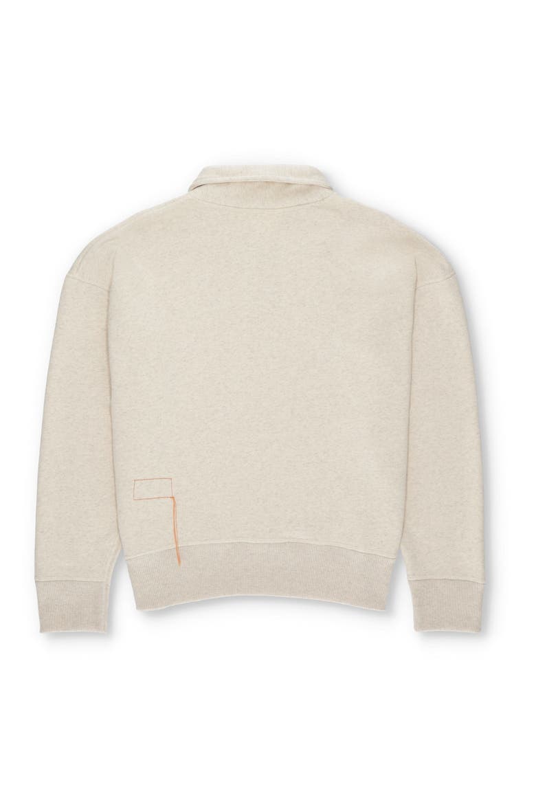 Idaho Cotton 3/4 Zip Sweatshirt, Alternate, color, OFF WHITE