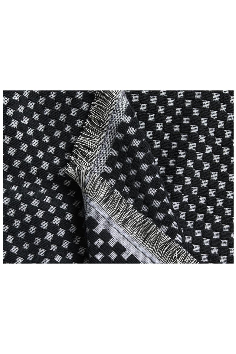 Riviera Organic Cotton Beach Towel, Alternate, color, SOFT BLACK