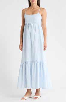 1.STATE Empire Waist Cotton Maxi Dress