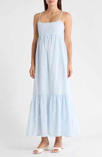1.STATE Empire Waist Cotton Maxi Dress