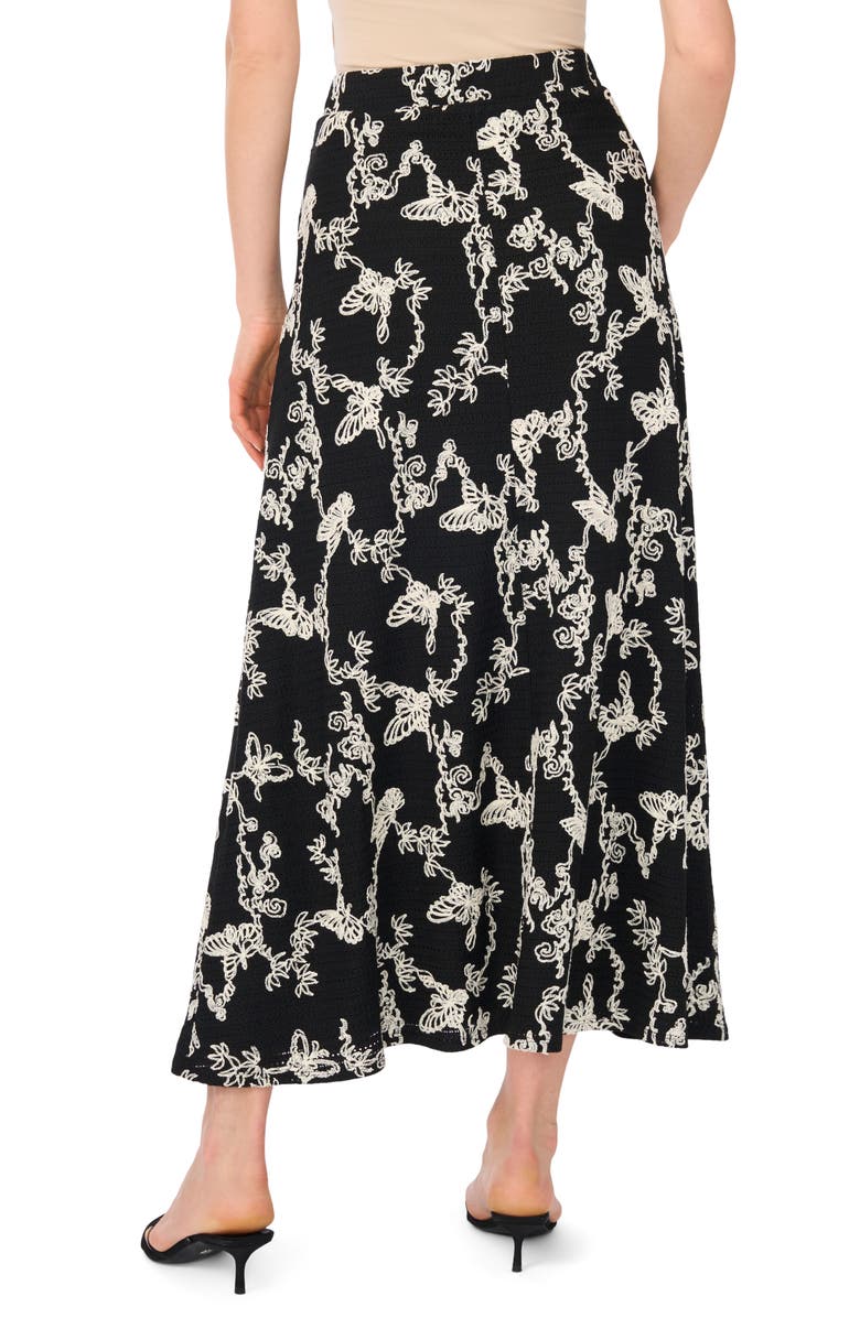 Vince Camuto Embroidered Floral A-Line Maxi Skirt, Alternate, color, 