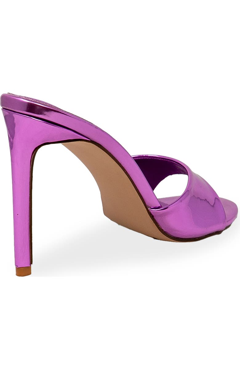 CHASE AND CHLOE Slide Stiletto Sandal, Alternate, color, Purple Mirror