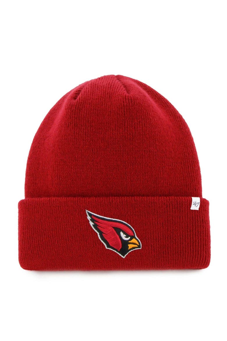 Men's '47 Cardinal Arizona Cardinals Primary Basic Cuffed Knit Hat, Main, color, Cardinal