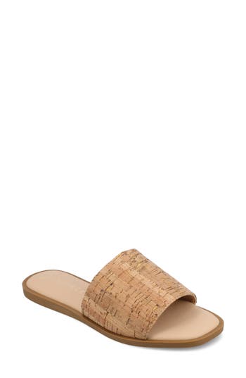 Journee Collection Prisilla Slide Sandal In Cork