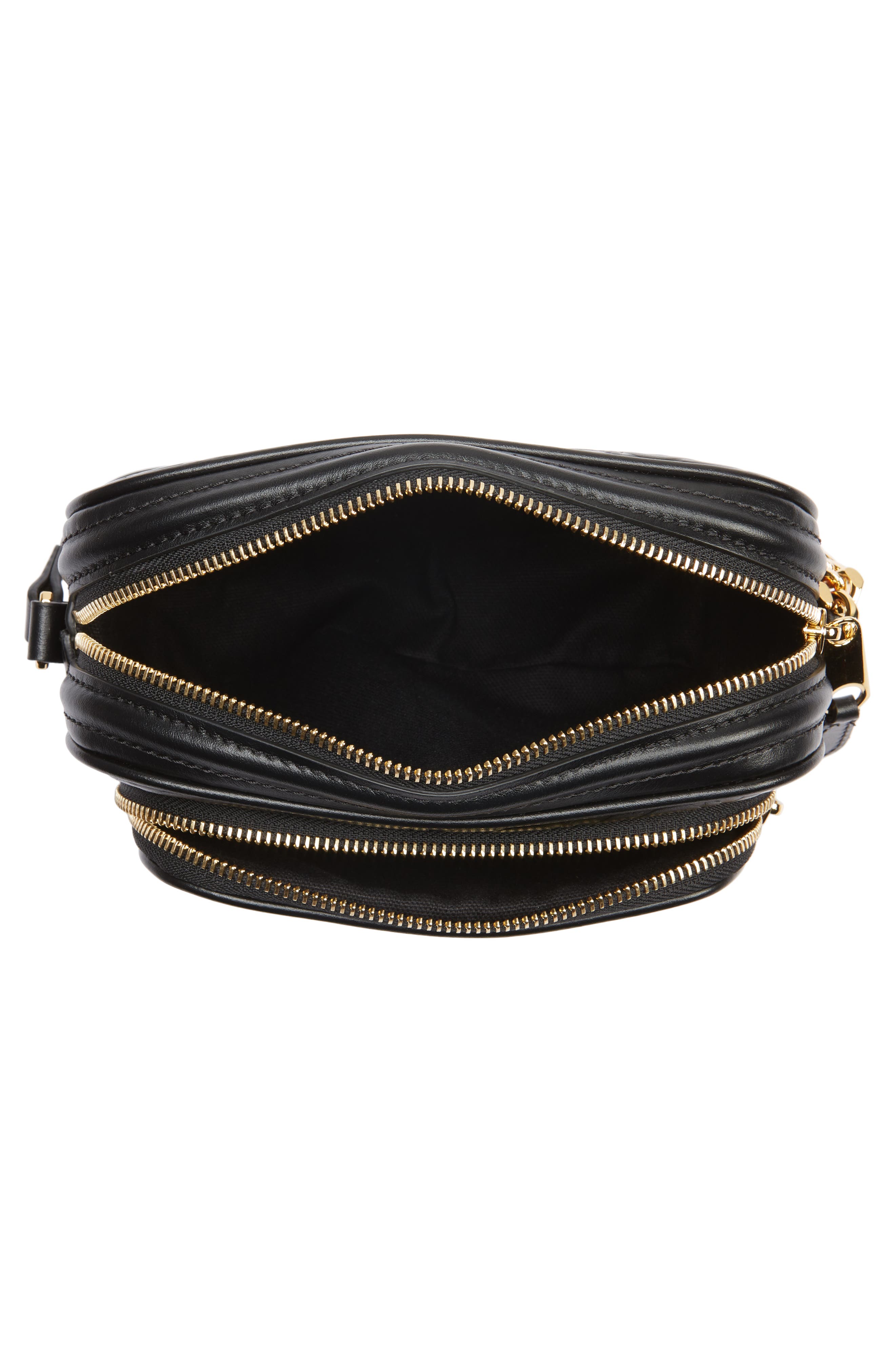 Burberry Small Monogram Leather Camera Bag, Alternate, color, 