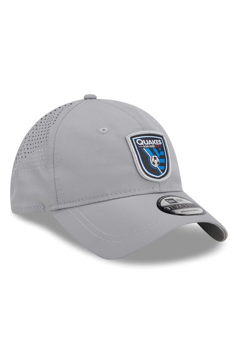 Men's New Era Gray San Jose Earthquakes Active 9TWENTY Adjustable Hat, Alternate, color, Gray