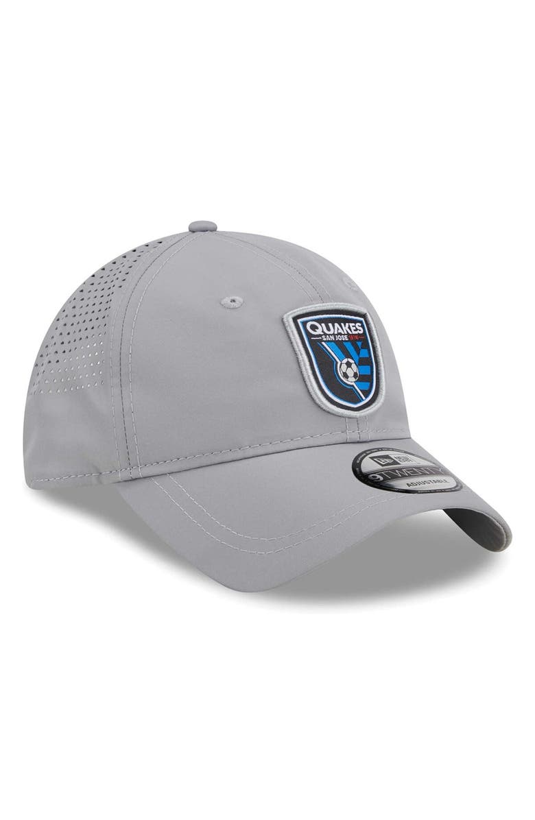 New Era Men's New Era Gray San Jose Earthquakes Active 9TWENTY Adjustable Hat, Alternate, color, 