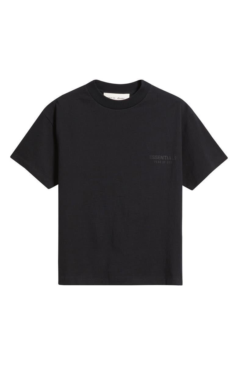 Fear of God Essentials Kids' Classic Cotton Logo T-Shirt, Main, color, Vintage Black