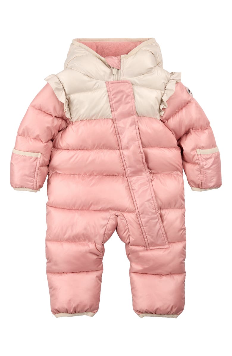 MILES THE LABEL Colorblock Quilted Water Repellent Bunting, Main, color, Pink Dusty