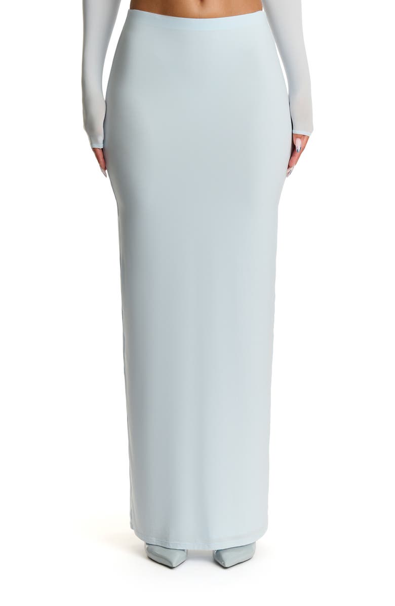 Naked Wardrobe Maxi Skirt, Main, color, Soft Blue